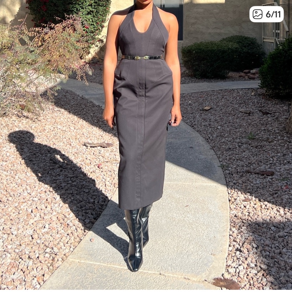 Zara Limited Edition side boning halter dress. NWT - Picture 5 of 6